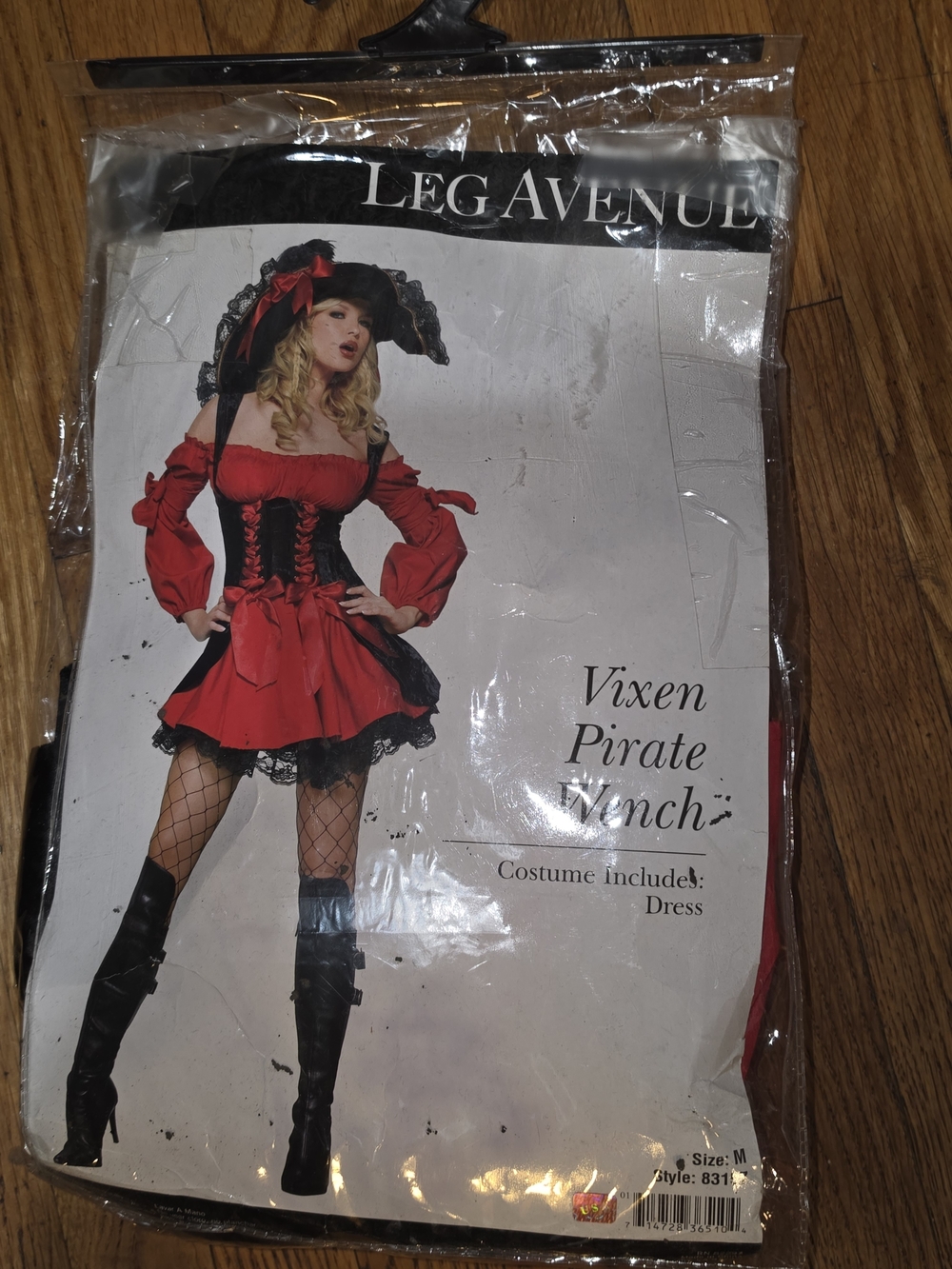 Leg Avenue Red & Black Pirate Costume Dress